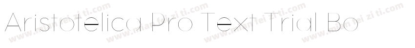Aristotelica Pro Text Trial Bold字体转换